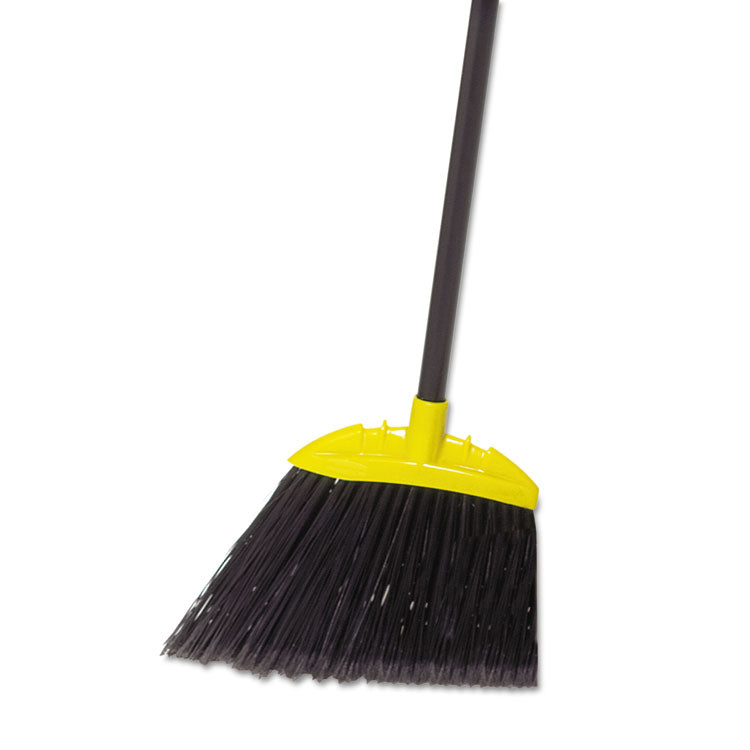 Jumbo Smooth Sweep Angled Broom, 57" Length, Black/Yellow, 6/Carton