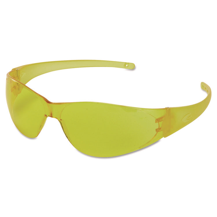 Checkmate Safety Glasses CK114, Frameless, Amber Single Hard Coat Scratch-Resistant Lens