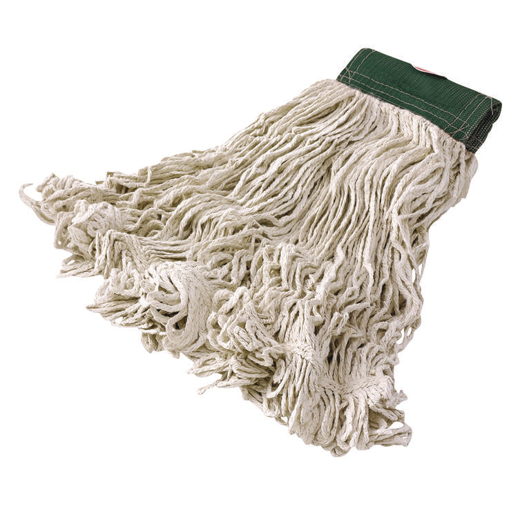 Super Stitch Blend Mop Heads, Cotton/Synthetic, Medium, White, 6/Carton