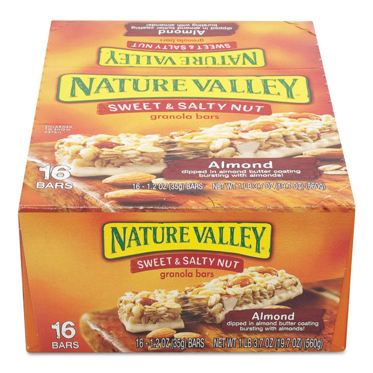 Granola Bars, Sweet and Salty Nut Almond Cereal, 1.2 oz Bar, 16/Box