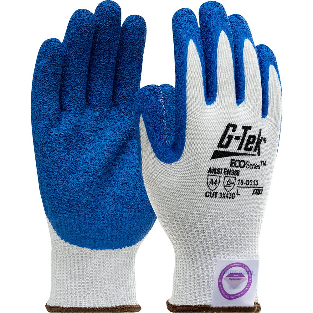 G-Tek by PIP Diamond 2.0 Blended Glove Latex Coated S, 12 Pairs/Dozen
