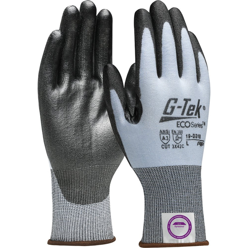 G-Tek by PIP Diamond 2.0 Blended Glove Polyurethane Coated S, 12 Pairs/Dozen