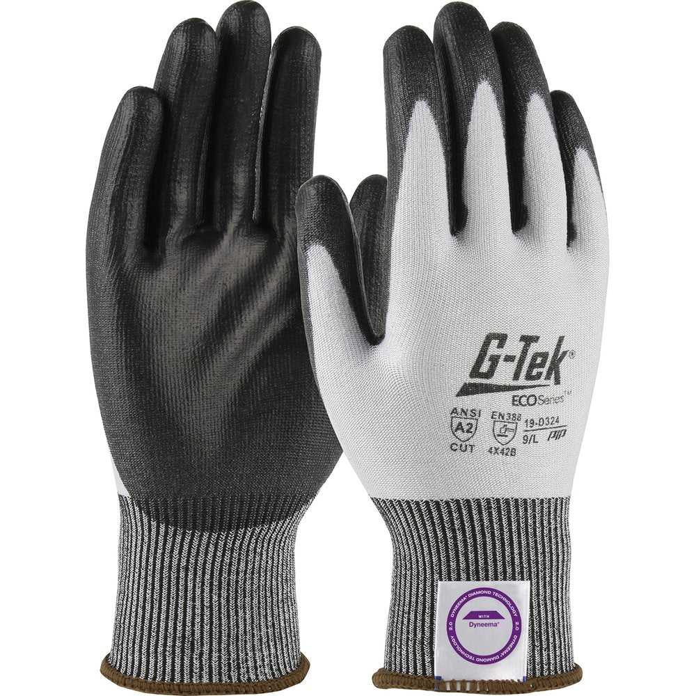 G-Tek by PIP Knit Dyn. Phoenix Glovepolyurethane Grip P/F L, 12 Pairs/Dozen