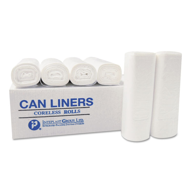 High-Density Commercial Can Liners, 30 gal, 9.91 mic, 30" x 37", Black, Interleaved Roll, 25 Bags/Roll, 20 Rolls/Carton