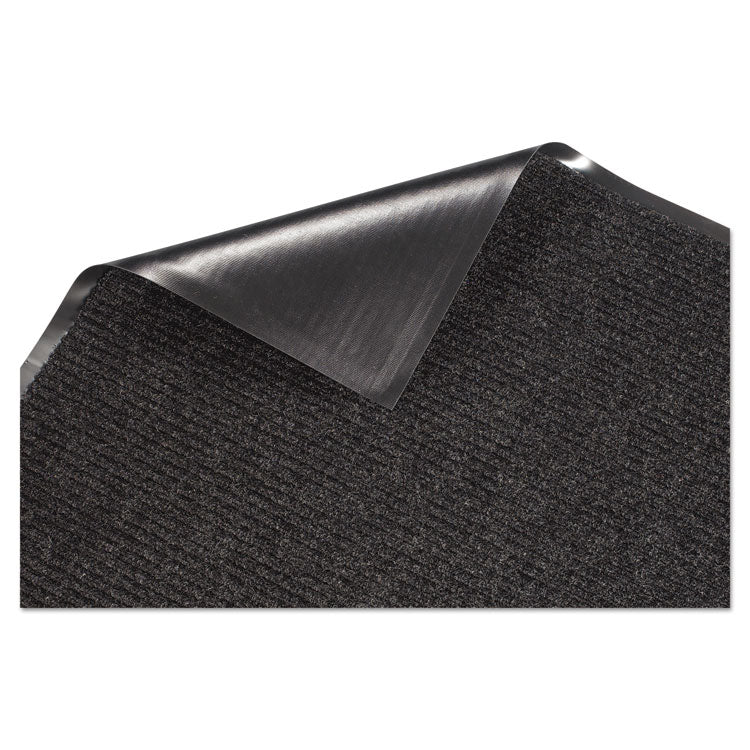 Golden Series Dual Rib Indoor Wiper Mats, Rectangular, Charcoal Gray Carpeted Surface, 48" x 72"
