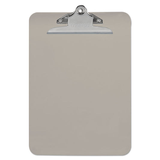 Plastic Clipboard with High Capacity Clip, 1.25" Clip Capacity, Holds 8.5 x 11 Sheets, Translucent Black