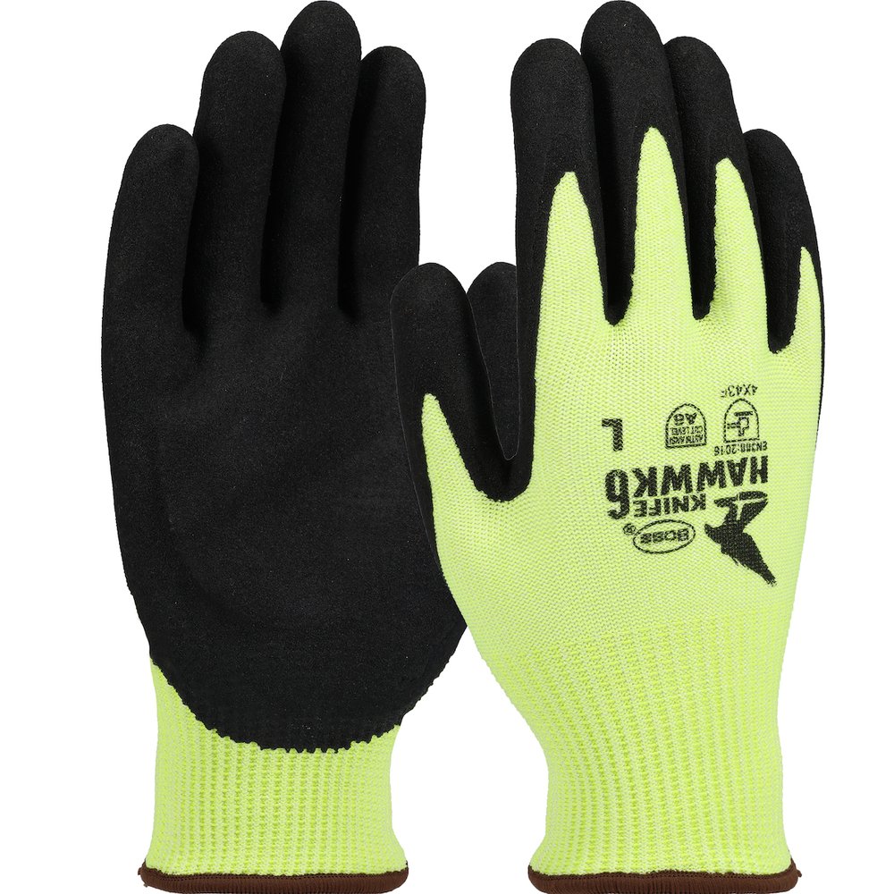 BOSS by PIP KH Knit Polyk. Glove Nitr. Msurf Grip P/F TS L, 12 Pairs/Dozen