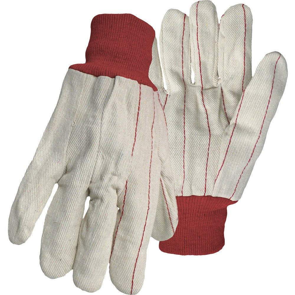 BOSS by PIP COTT/POLYES Double Palmglove Nap-in RED Wrist L, 12 Pairs/Dozen