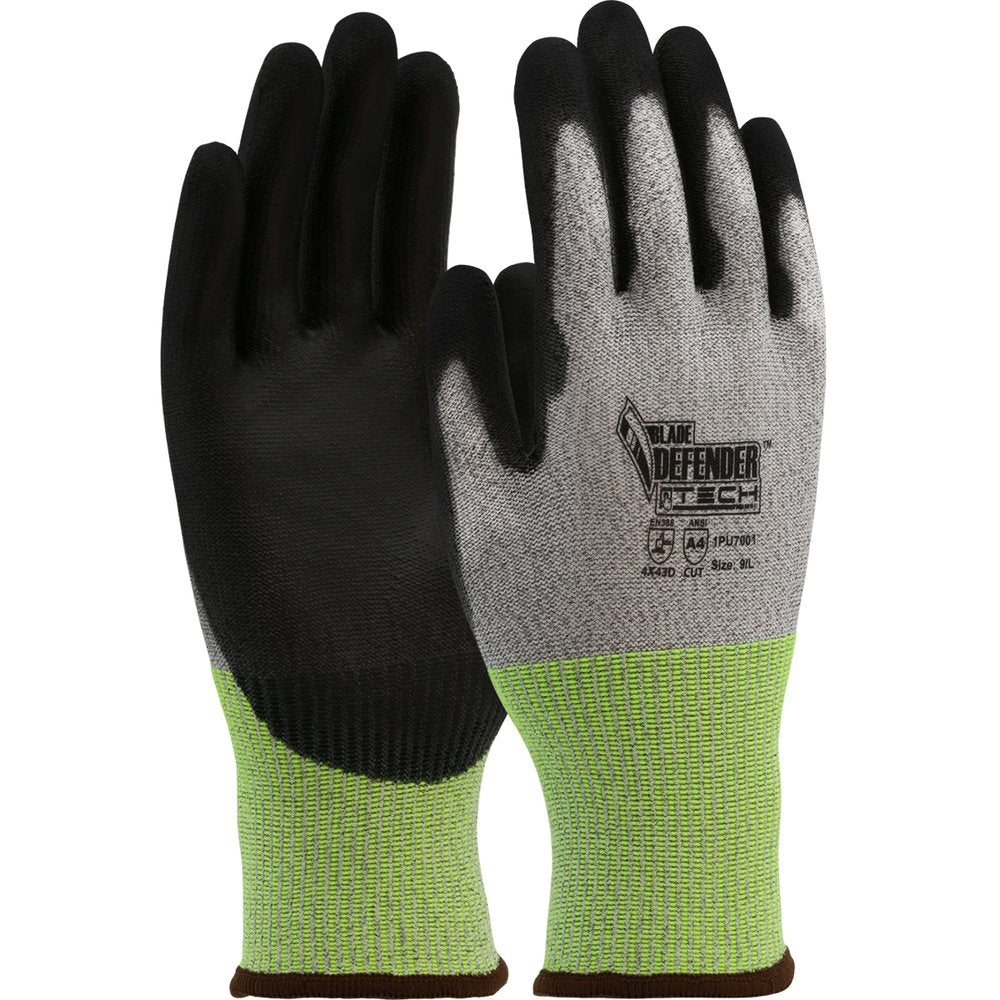 G-Tek by PIP Knit Polykor Glove Polyurethane Grip P/F TS M, 12 Pairs/Dozen