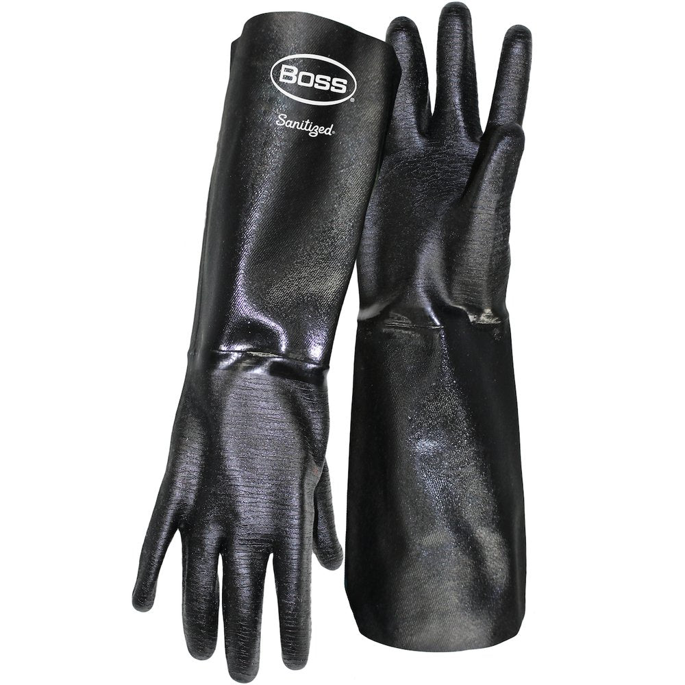 BOSS by PIP 18" HVY WGT Neoprene Flannel Lined Crinkle Grip, 12 Pairs/Dozen