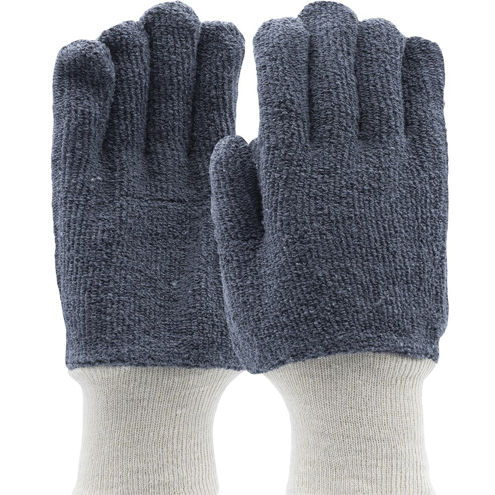 BOSS by PIP HVY WGT Terrycloth Heatresist Glove Knit Wrist L, 12 Pairs/Dozen