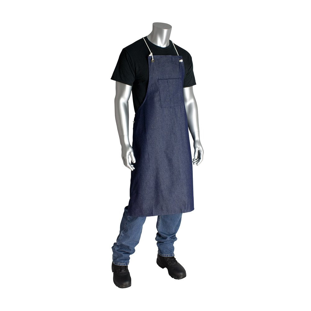 PIP Denim Chest Pocket Apronattach. TIES-28"X36"