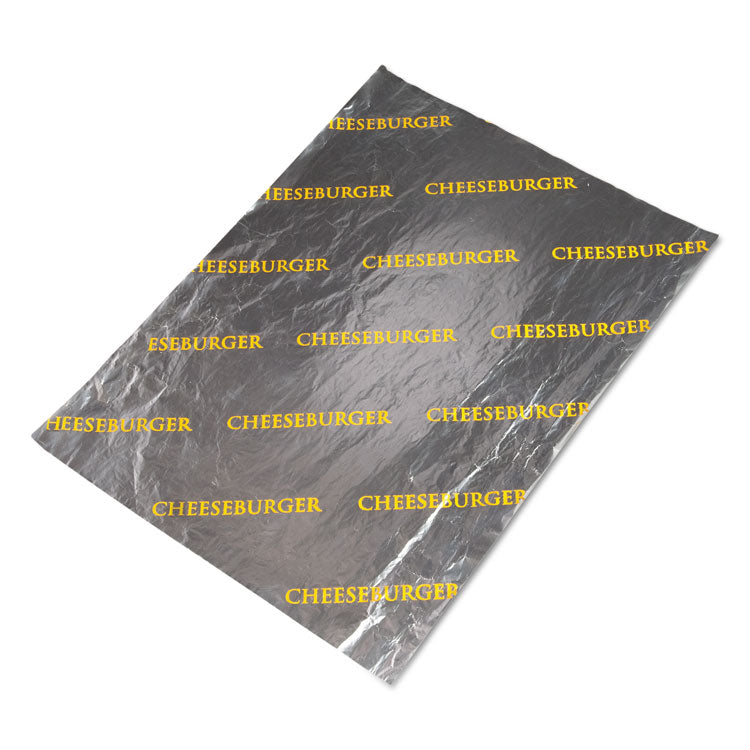 Honeycomb Insulated Cheeseburger Wrap, 10.5 x 14, Cheeseburger Print, 500/Pack, 4 Packs/Carton