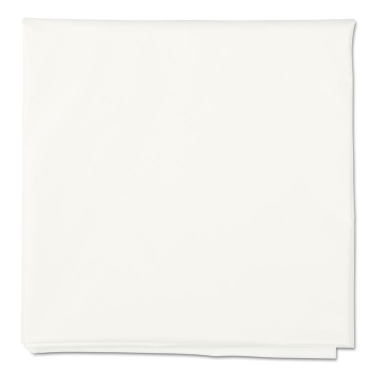 Octy-Round Plastic Tablecover, 82" Diameter, White, 12/Carton