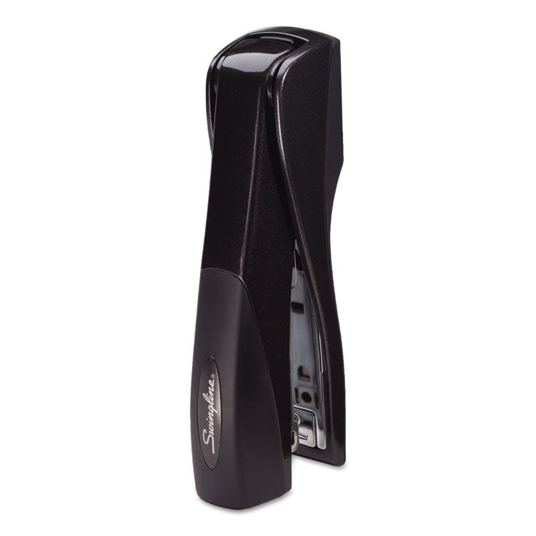 Optima Grip Full Strip Stapler, 25-Sheet Capacity, Graphite Black