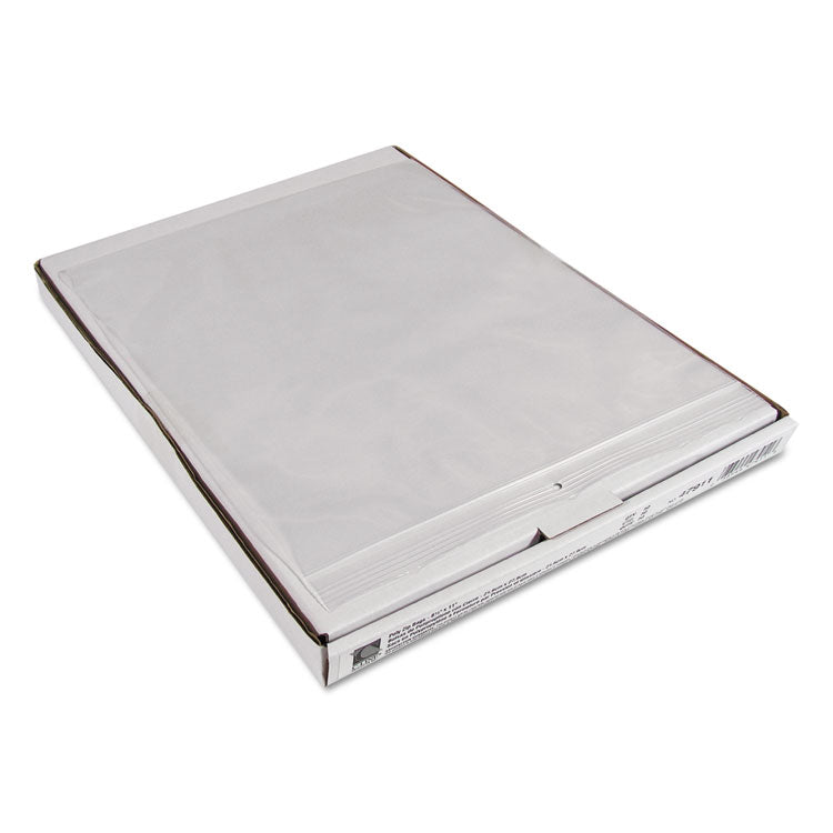Heavyweight Industrial Poly Zip Bags, 8.5" x 11", Clear, 50/Box