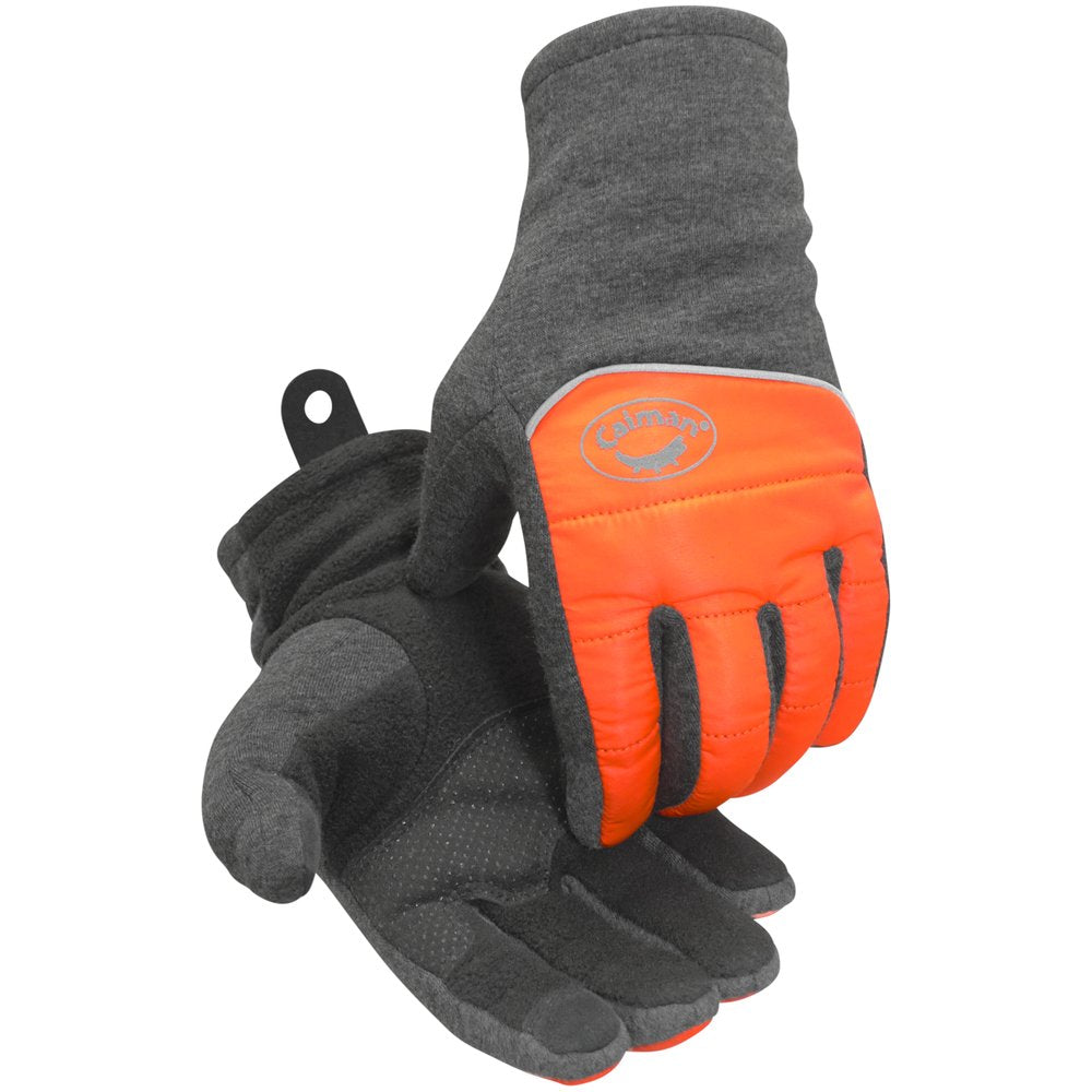 Caiman by PIP H-vis Polyestr Fleece Glove DOT Grip Therm TS S, 12 Pairs/Dozen
