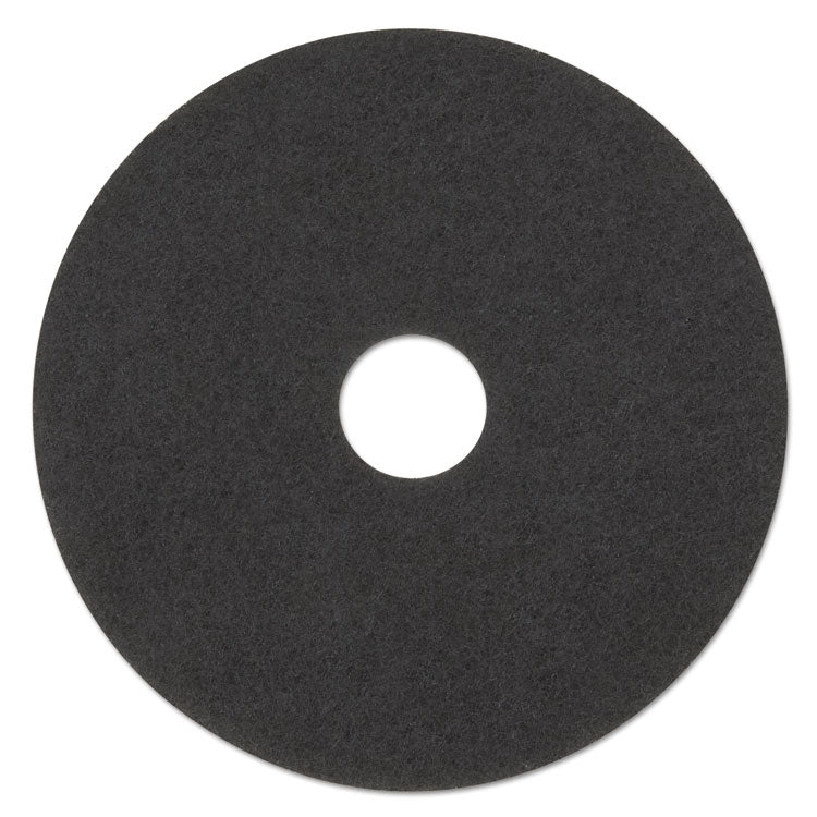 Low-Speed Stripper Floor Pad 7200, 23" Diameter, Black, 5/Carton