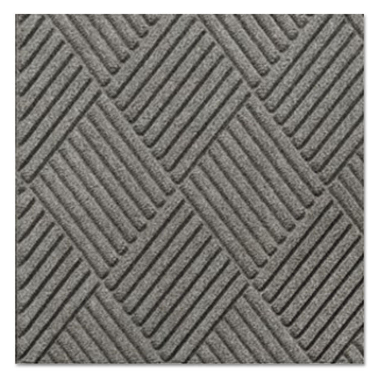 Super-Soaker Diamond Wiper/Scraper Mat, Rectangular, Slate Green Carpeted Surface, 36" x 10 ft