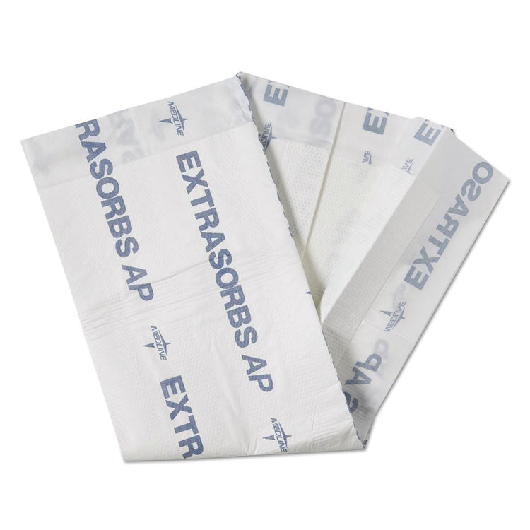 Extrasorbs Air-Permeable Disposable DryPads, 30 x 36, White, 5 Pads/Pack