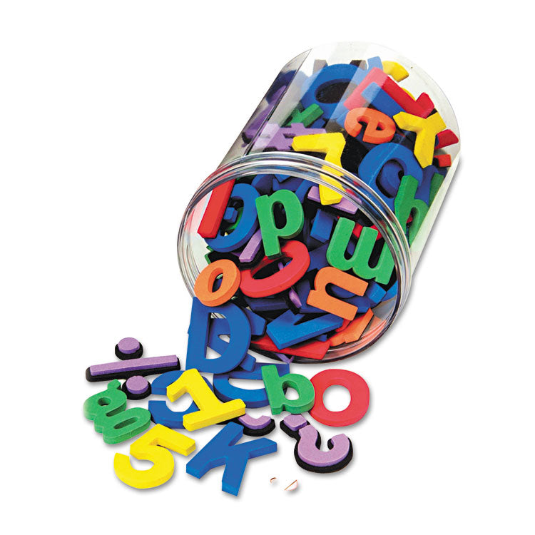 Magnetic Alphabet Letters, Foam, 1.5" Tall (Uppercase), 1" Tall (Lowercase), Assorted Colors, 105/Pack
