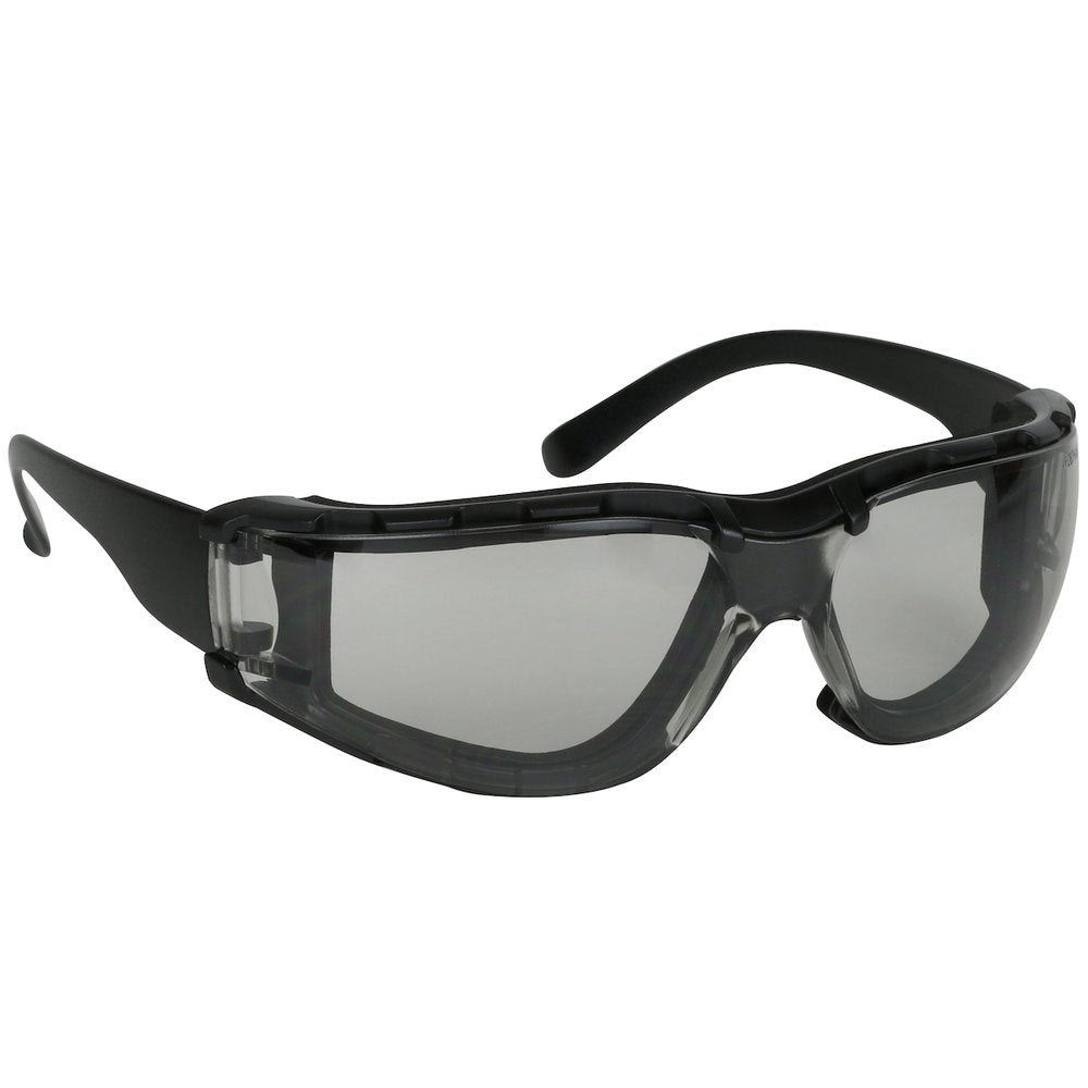PIP Rimless Glasses BLK L.gry Lens Foam SCRATCH/FOG, 12 Pairs/Pack
