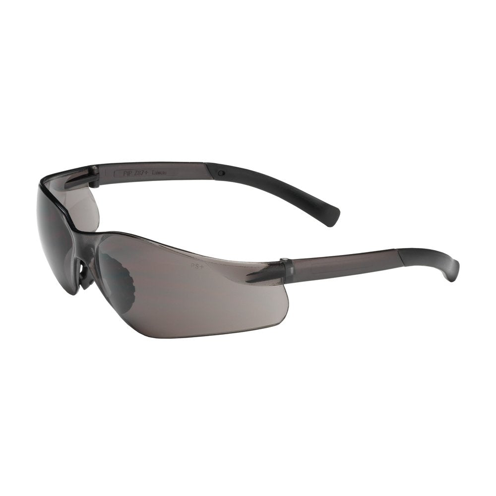 Bouton by PIP Rimless Glasses Blck Temple GRY Lens Antiscratch, 12 Pairs/Box