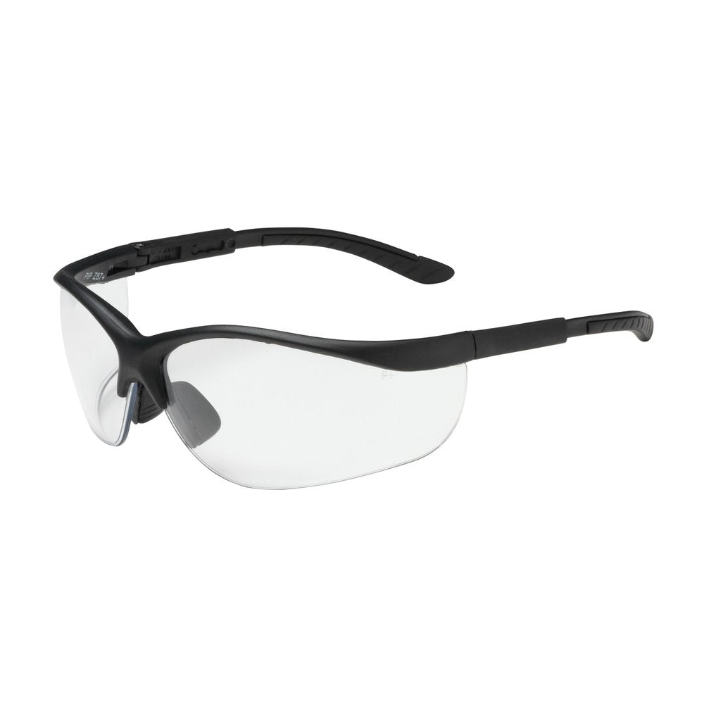 PIP Semi-rimless Glasses BLK CLR Lens A-scratch, 12 Pairs/Pack