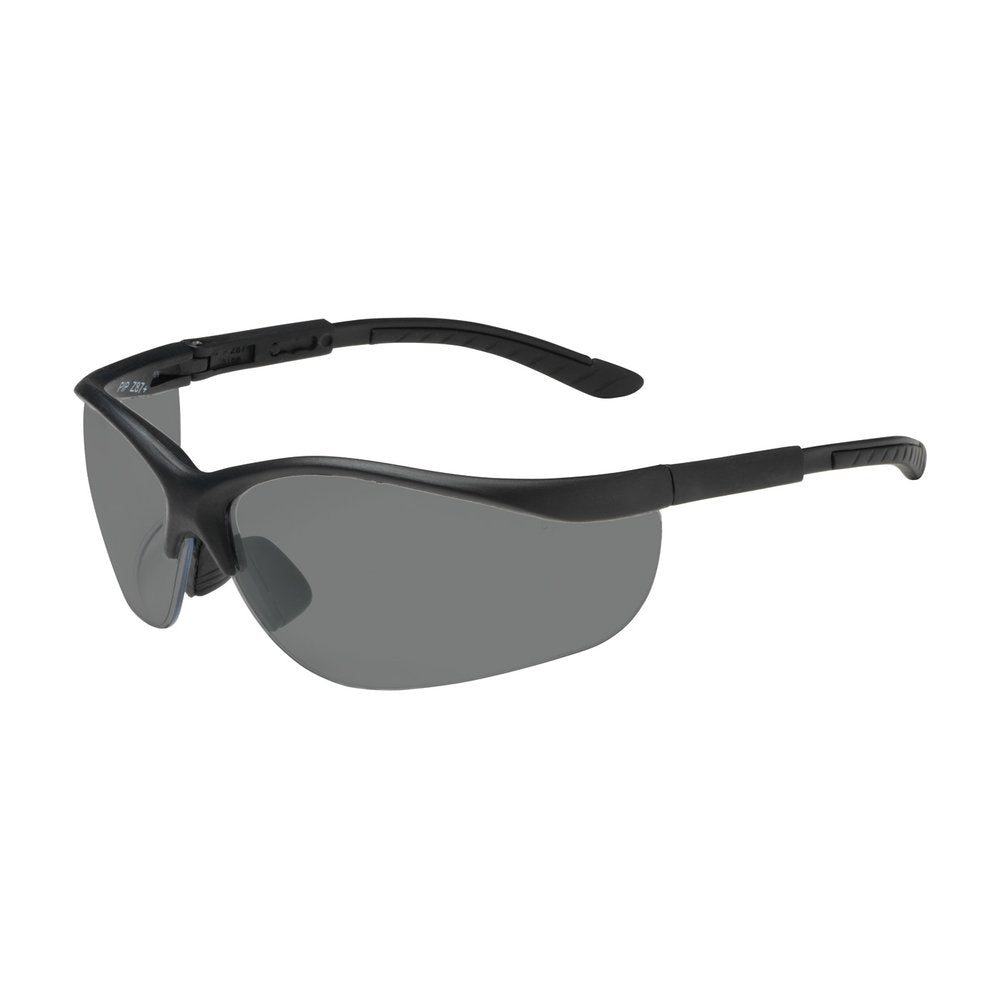 PIP Semi-rimless Glasses BLK GRY Lens Anti-scratch, 12 Pairs/Pack