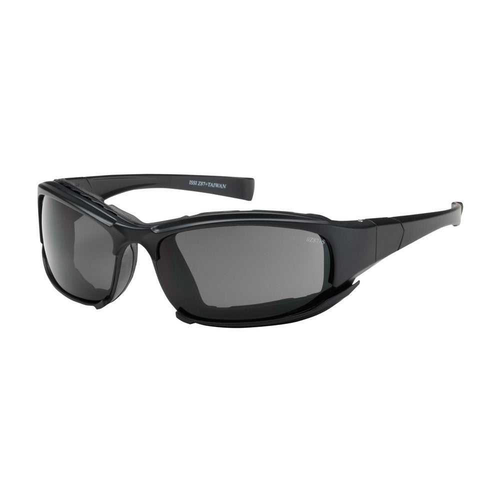 PIP Full Frame Glasses BLK Rubb Foam GRY Lens S/F, 12 Pairs/Box