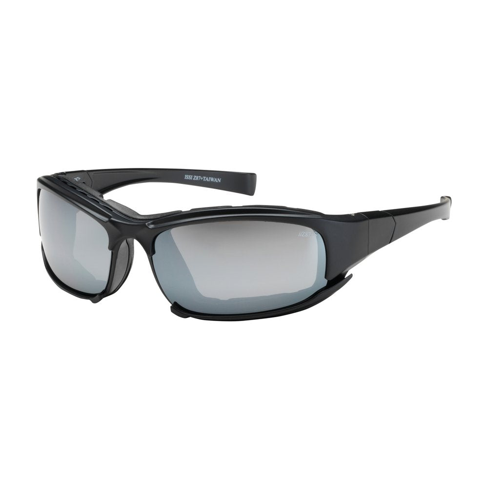 PIP Fullframe Glasses BLK Rubb Silvr Mirr Lens S/F, 12 Pairs/Box