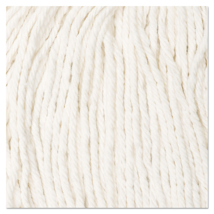 Cut-End Wet Mop Head, Rayon, #20, White
