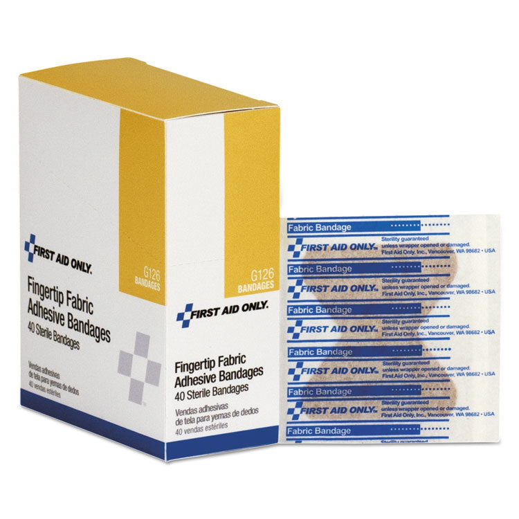 Fingertip Bandages, Sterilized, 1.88 x 2, 40/Box