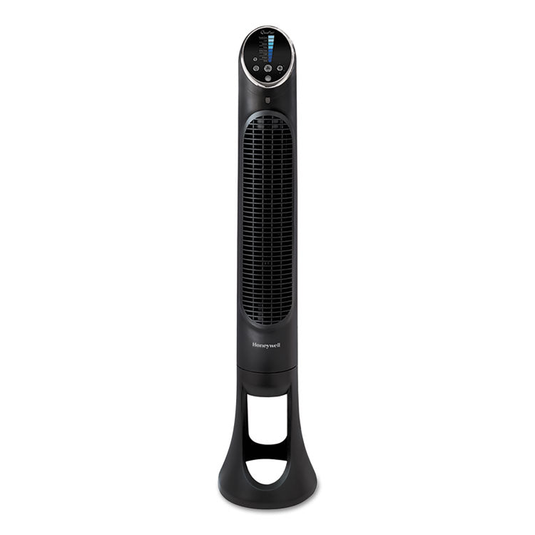 QuietSet 8-Speed Whole-Room Tower Fan, 10"w x 40"h, Black