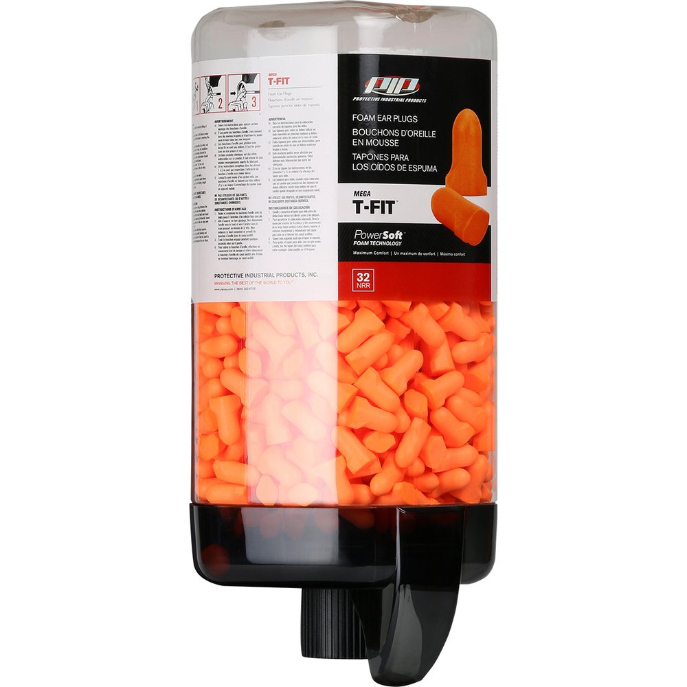 PIP Prefilled Mega T-fit Earplug Refill 32 NRR-500PR (Dispenser)
