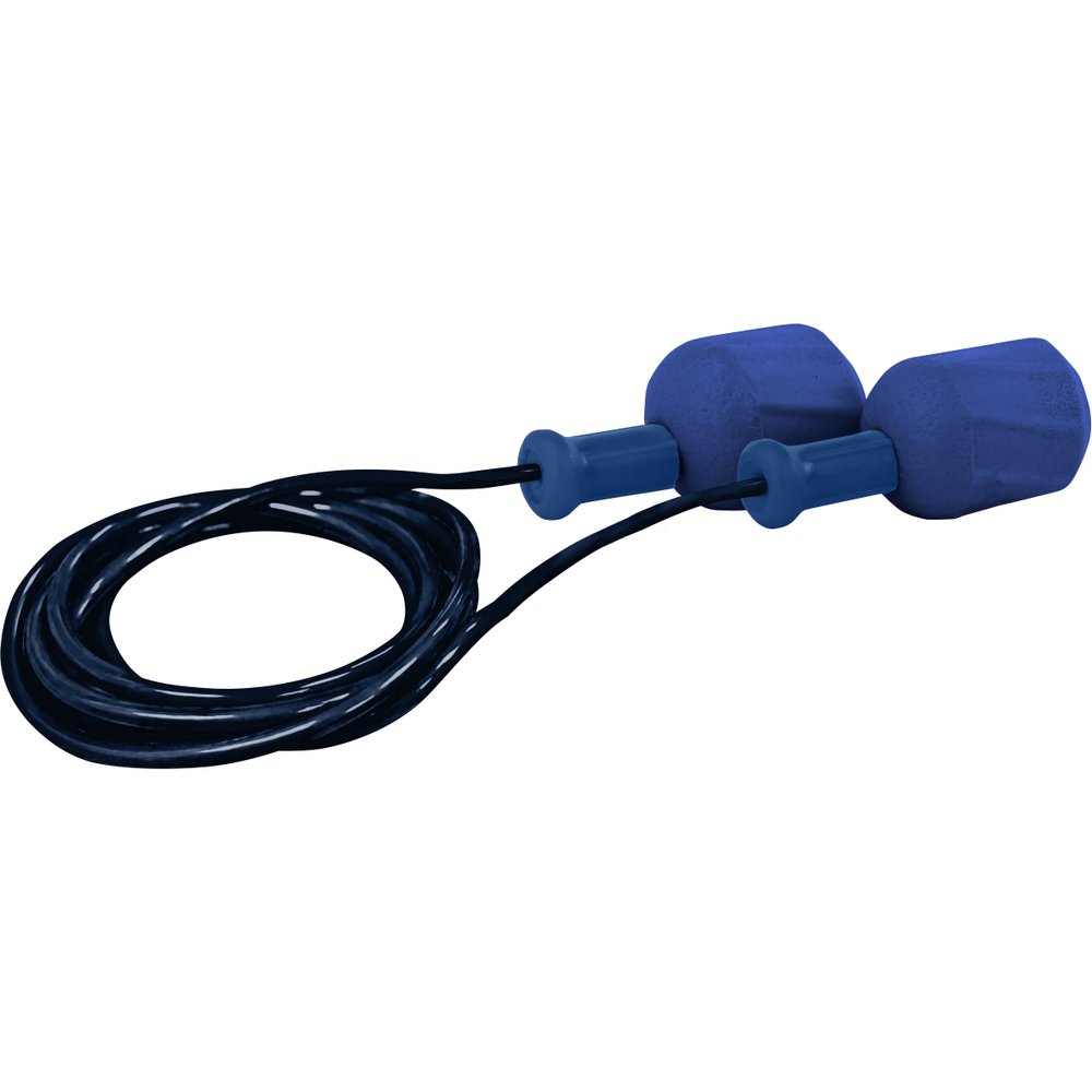 PIP Metal Detect Polyure. Cord Earplugs 100PR (Box)