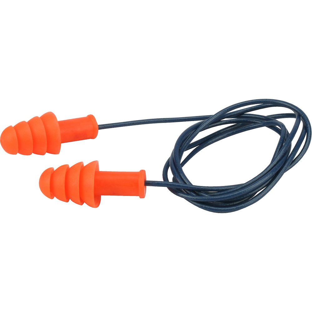 PIP Metal Detect Reusable TPR Cord Earplugs 100PR (Box)