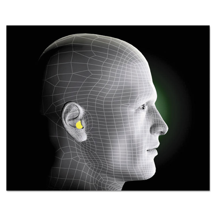 E-A-Rsoft Yellow Neon Blasts Soft Foam Earplugs, 33 dB NRR, One Size Fits Most, Yellow/Red Bullet Plugs, 200 Pairs/Box