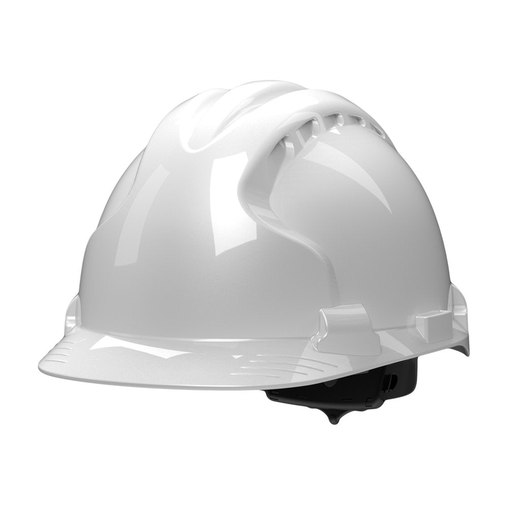 PIP Type II Hardhat W/HDPE Shell Wheel Ratchet White