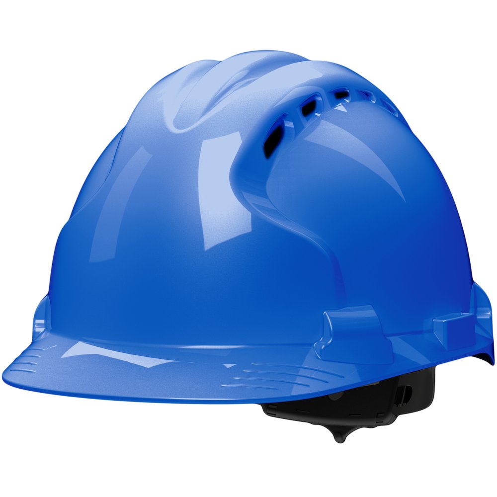 PIP Vent II Hardhat Hdpe Shell Wheel Ratchet BLU