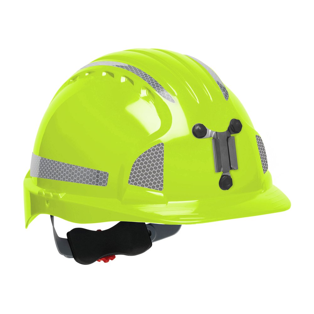 PIP Brim Mine Hardhat Hdpe Shell CR2 Reflect Kit YEL