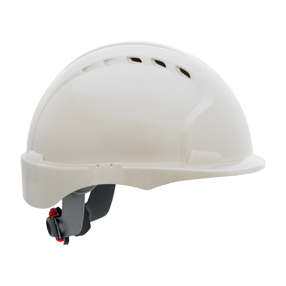 PIP Vent Shortbrim Hardhat Hdpe Shell 6-PT Susp WHT