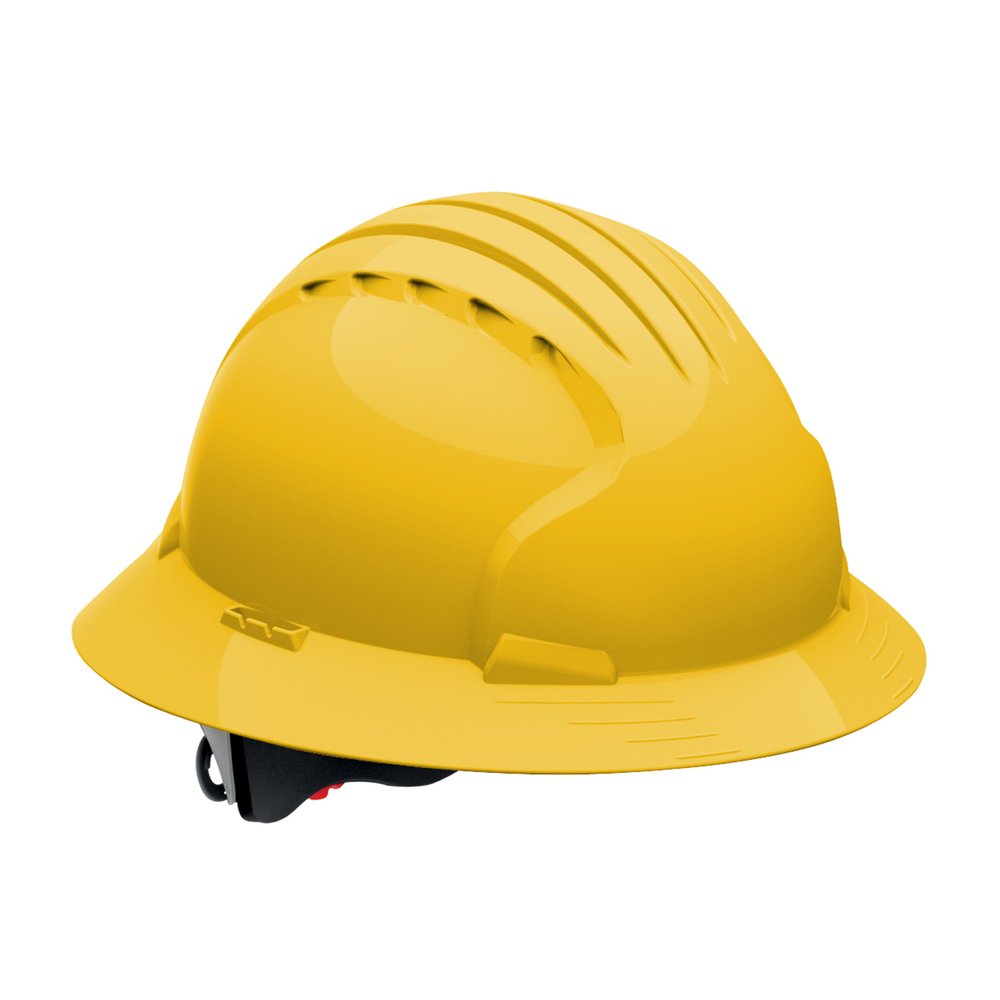 PIP FB Hard Hat W/HDPE Shell 6-PT Poly SUSP/WHL RAT, 10/Case