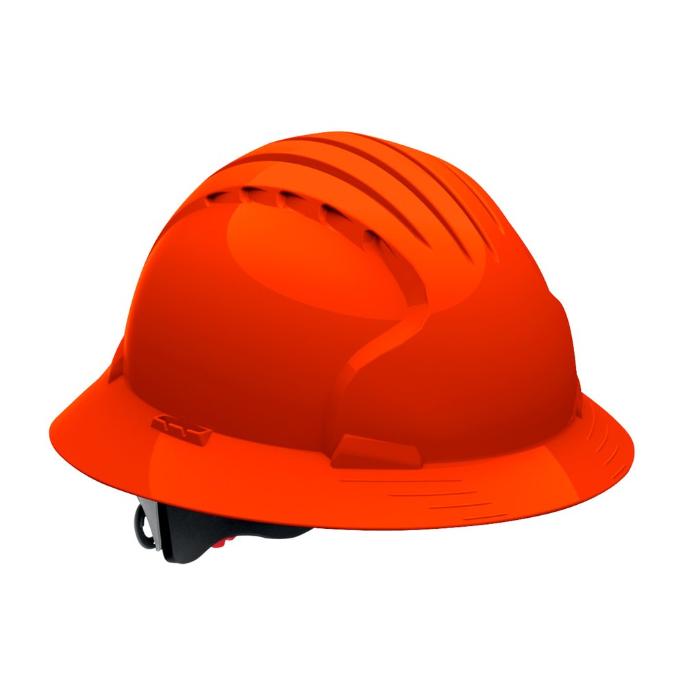 PIP FB Hard Hat W/HDPE Shell 6-PT Poly SUSP/WHL RAT, 10/Case