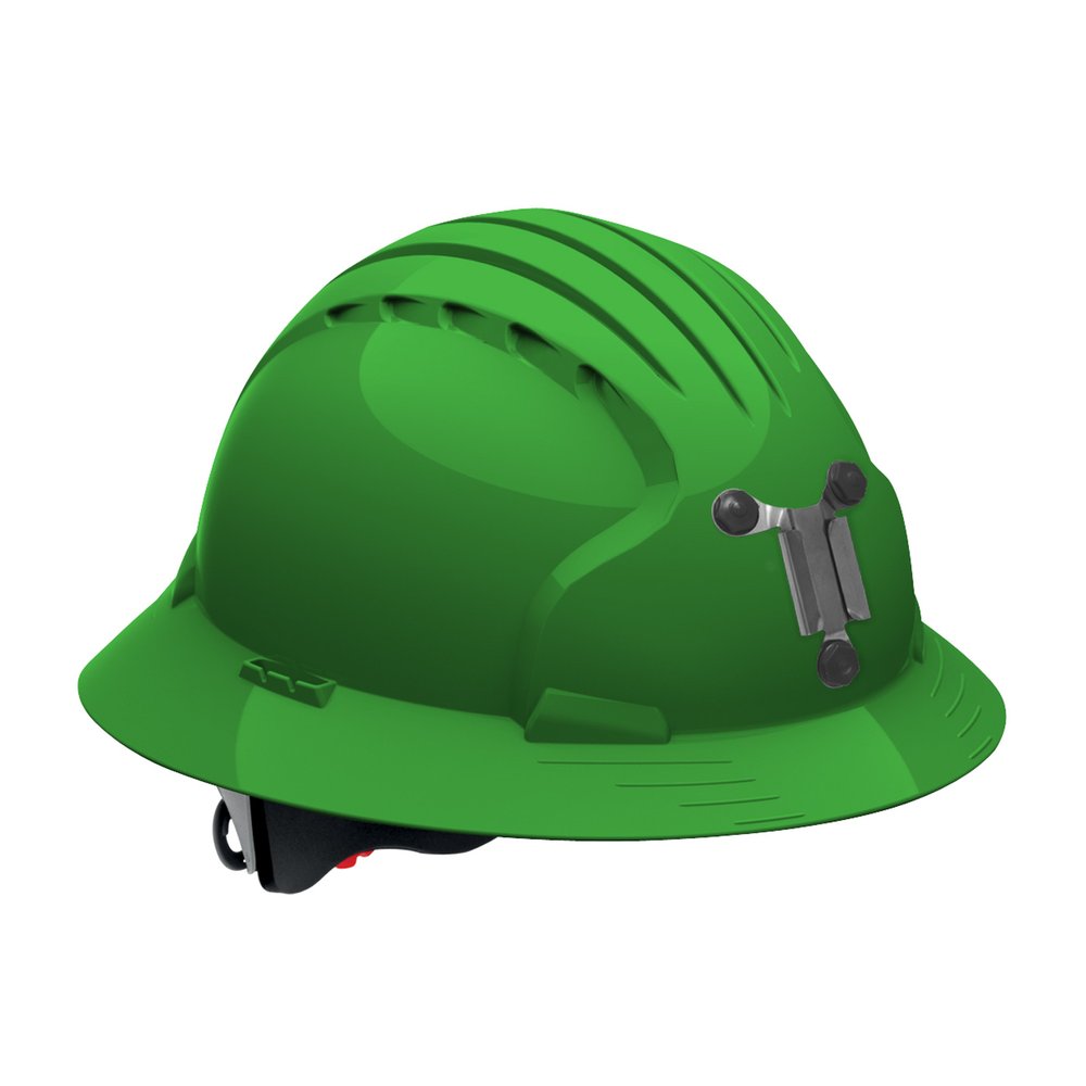 PIP Fullbrim Mine Hardhat Hdpe Shell 6-PT Poly. GRN