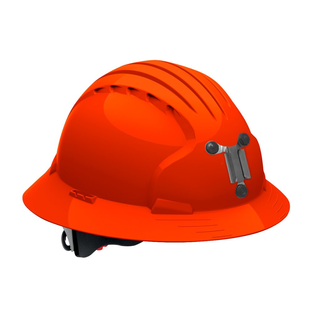 PIP Fullbrim Mine Hardhat Hdpe Shell 6-PT Poly. OR