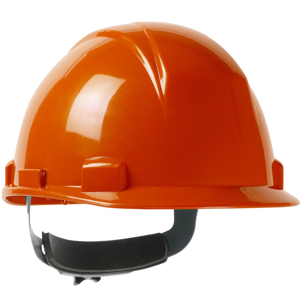 PIP Type II Shortbrim Cap Style Hardhat Hdpe ORG