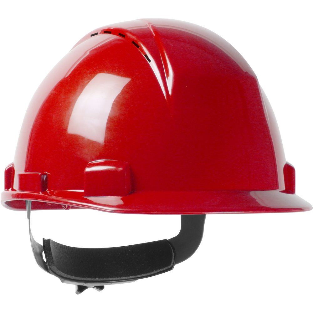 PIP Vented II Shortbrim Capstyle Hardhat Hdpe Hred