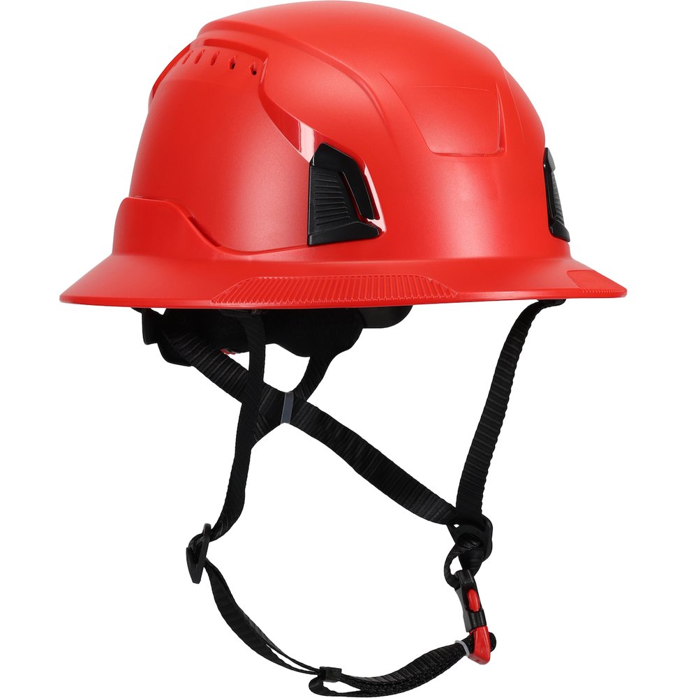 PIP Full Brim Vent Climb Helm EPS Foam Liner RED