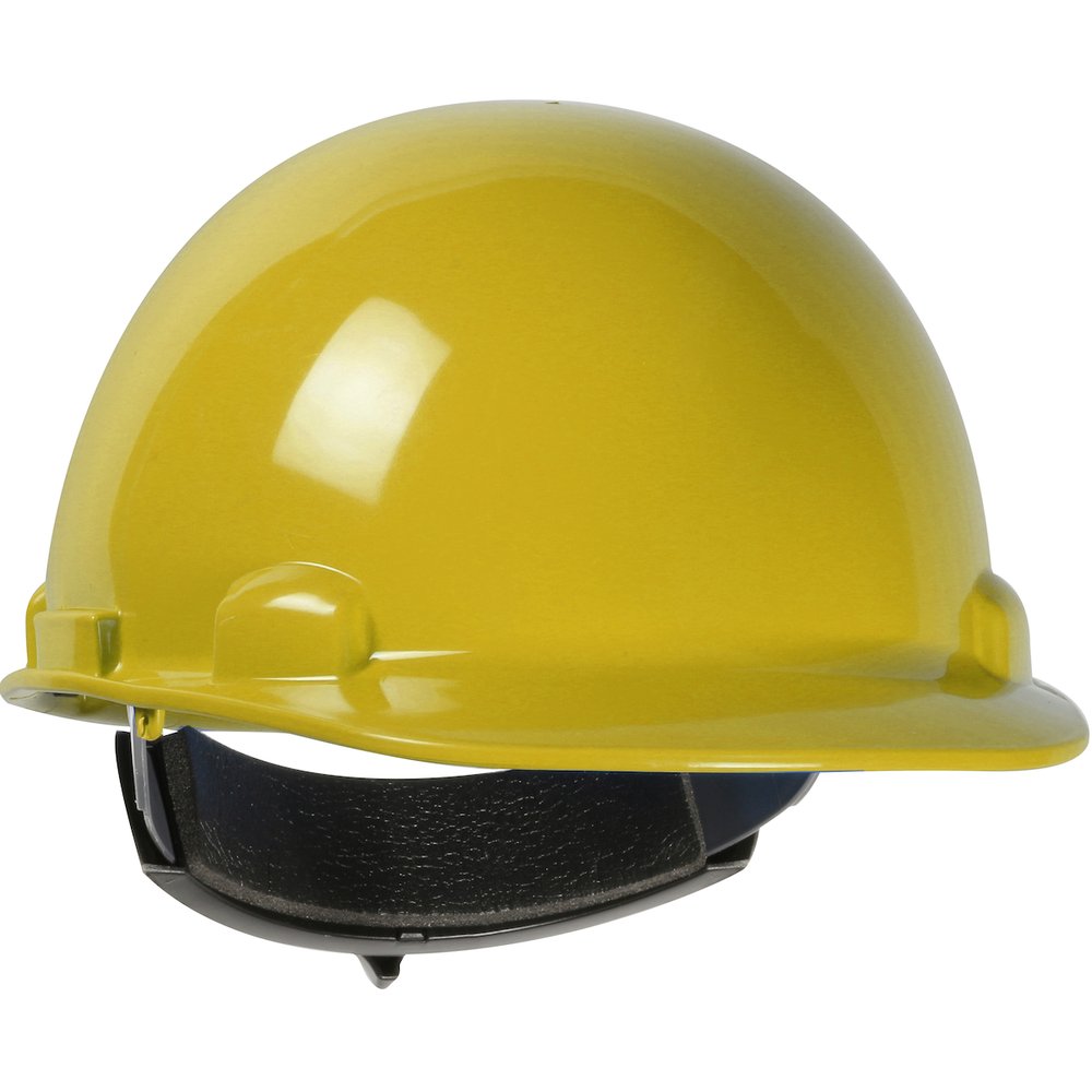 PIP Cap Style Smooth Dome Hardhat Hdpe Shell YEL